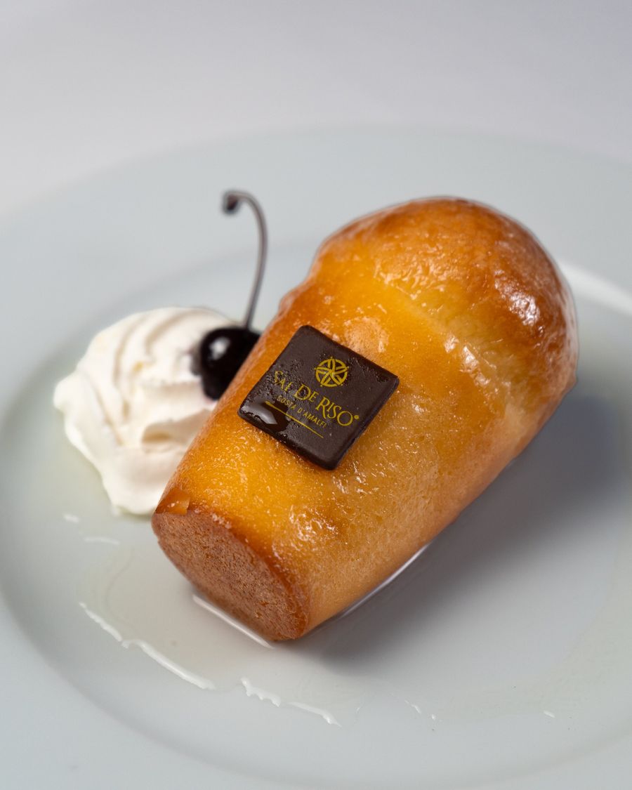 Babà soaked in aged rum